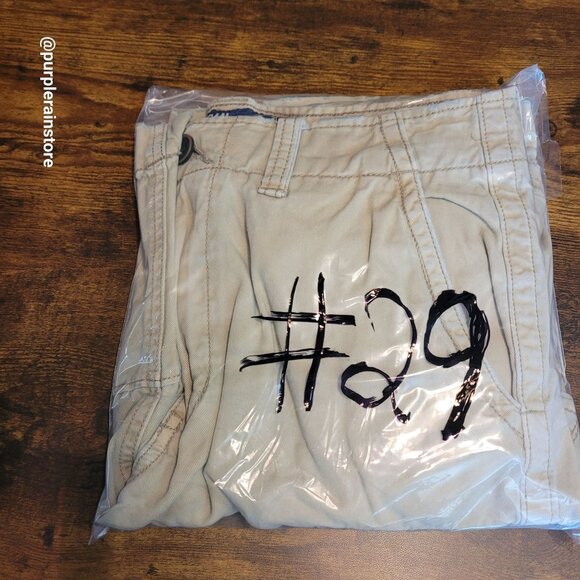 Vtg American Eagle Cargo Shorts 30 Stone Beige Streetwear Outdoor Gorpcore Y2K - Picture 11 of 11